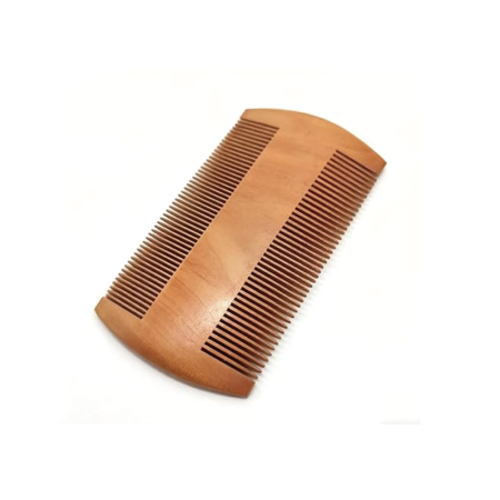 High-end wooden beard comb | Fine and coarse teeth on both sides | Suitable for applying beard oil/wax | Pocket-sized and portable