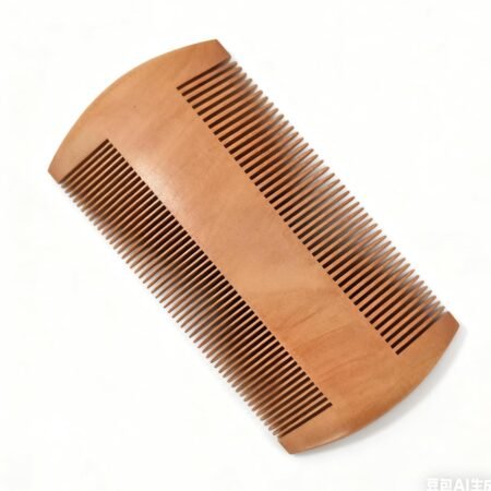 Wooden Beard Comb | Double-sided with fine and coarse teeth | Portable pocket comb for beard care