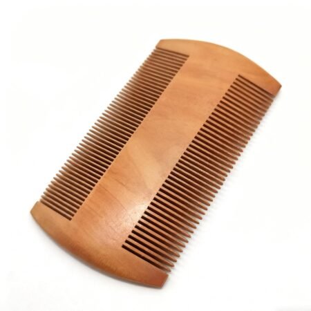 High-end wooden beard comb | Fine and coarse teeth on both sides | Suitable for applying beard oil/wax | Pocket-sized and portable